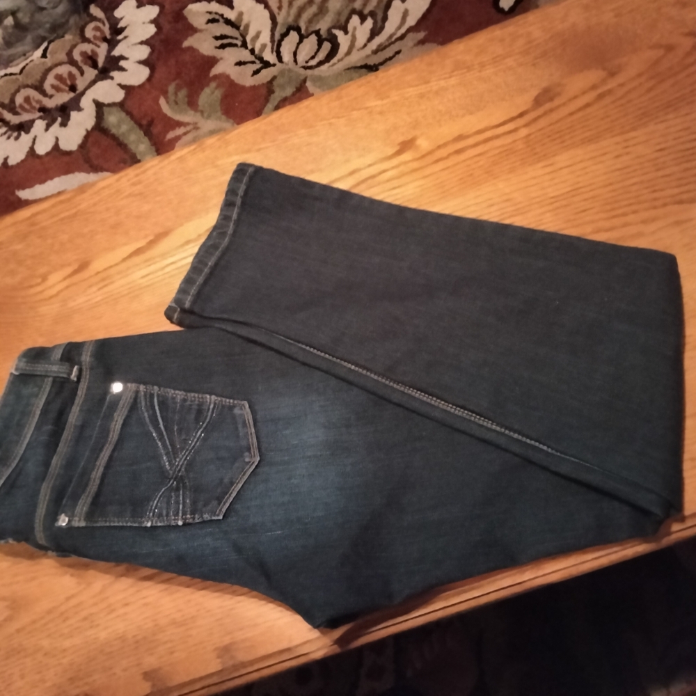 White House Black Market Women's Slim Ankle Cotton Blue Jeans